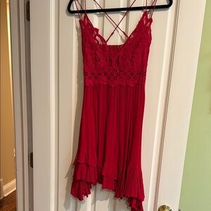 Red Free People Dress